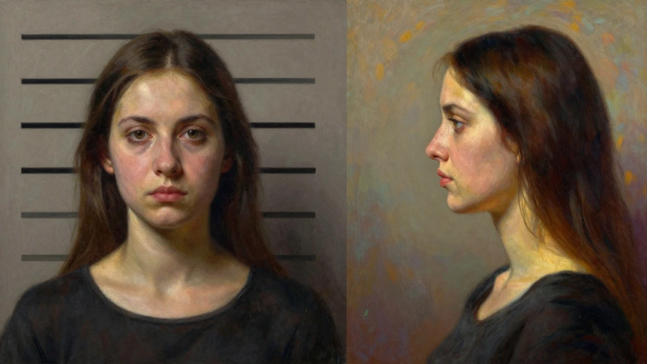 Comparison of centered vs off-center portrait composition showing visual balance