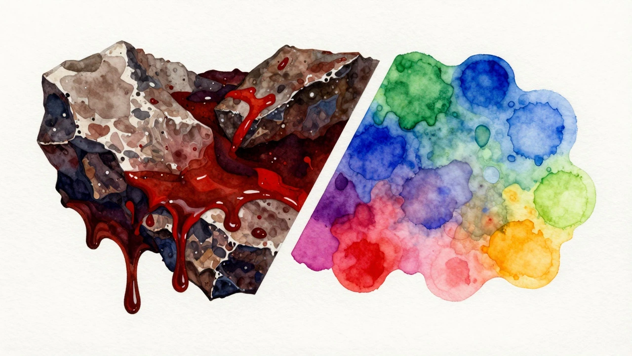 Comparison of watercolor bleeding on raw vs primed surfaces